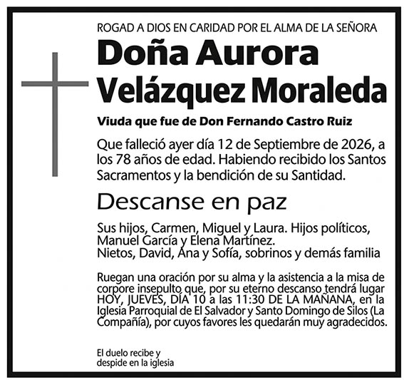 Ejemplo de esquela en Diario Córdoba